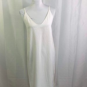 everlane women slip on dress size 0 white